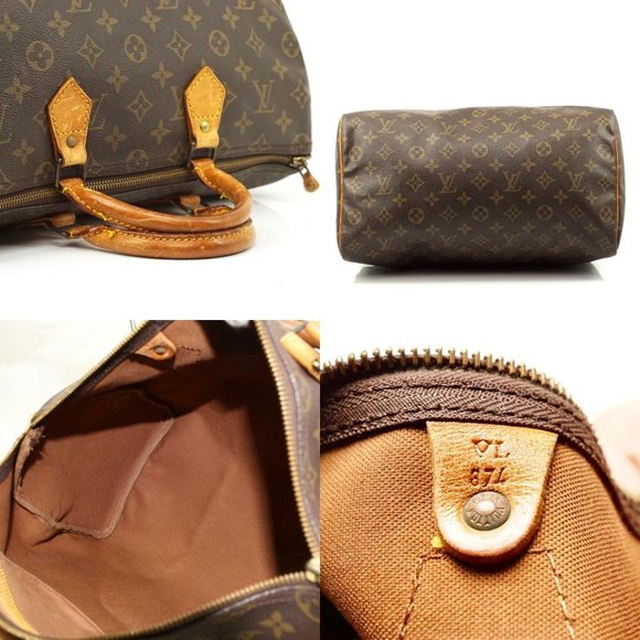 Auth Louis Vuitton Speedy 35 Satchel Bag #2705L18 - Picture 5 of 7